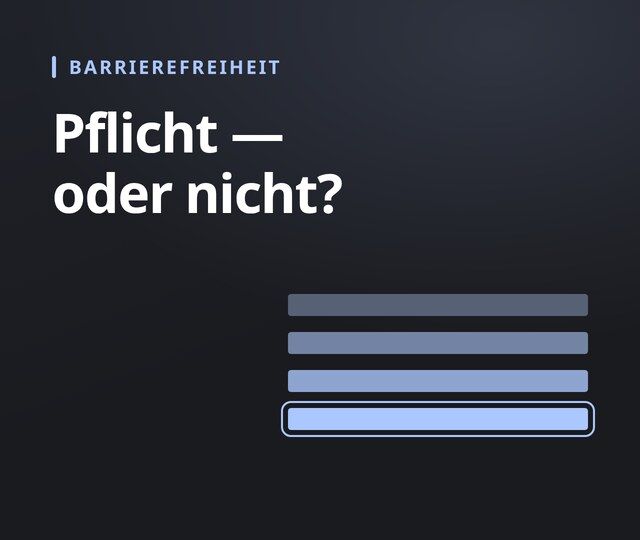 Barrierefreie Website: Pflicht für kleine Betriebe?